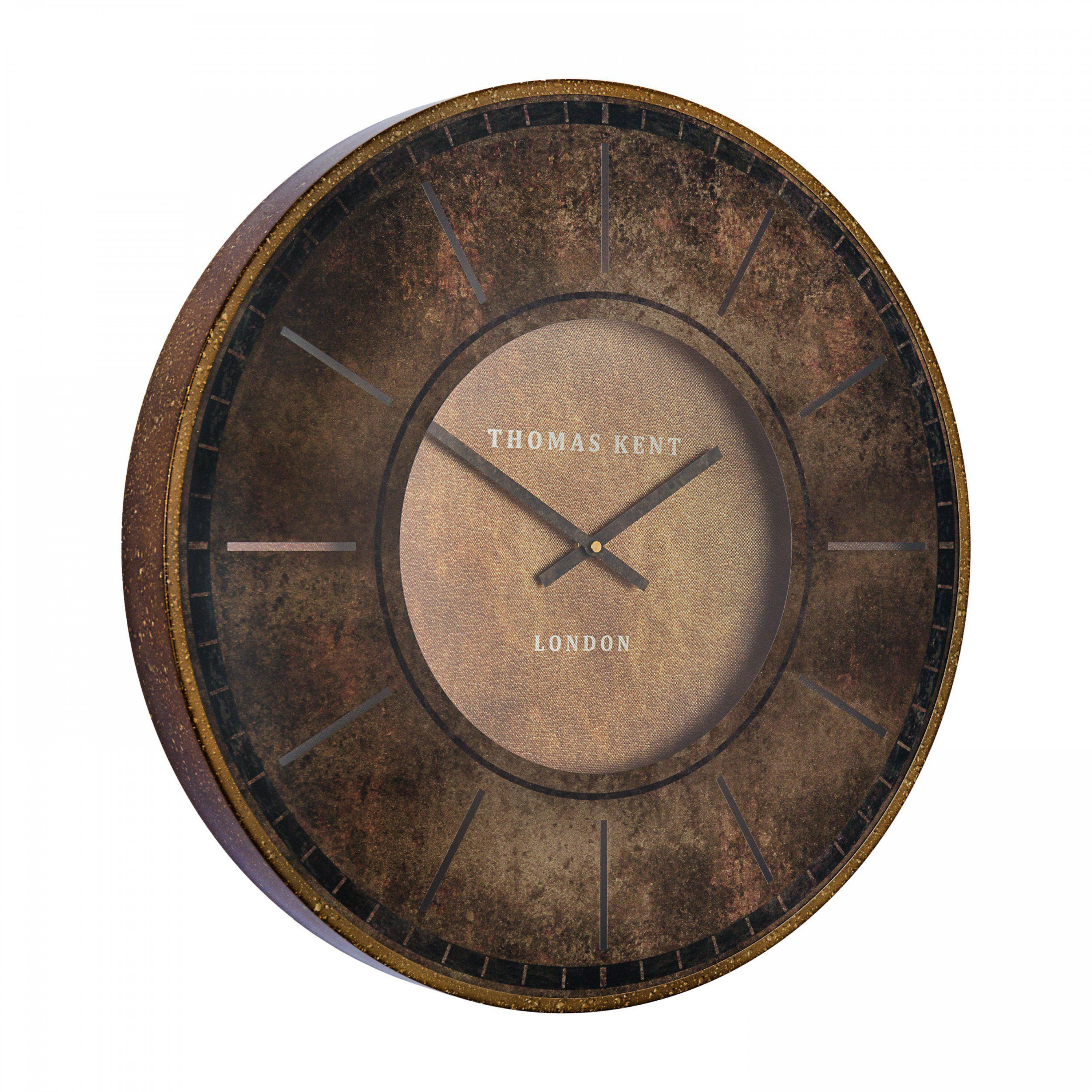 Townsend Antique Leather Wall Clock 21"
